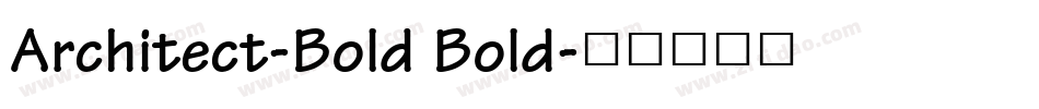Architect-Bold Bold字体转换